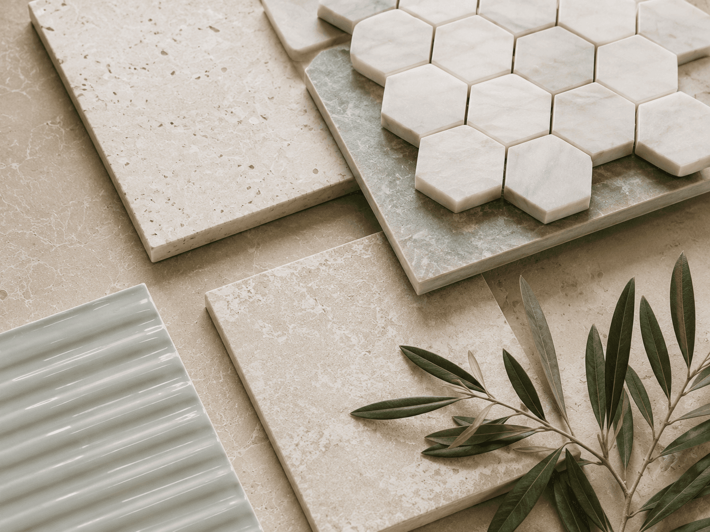 Premium tile samples for residential tiling